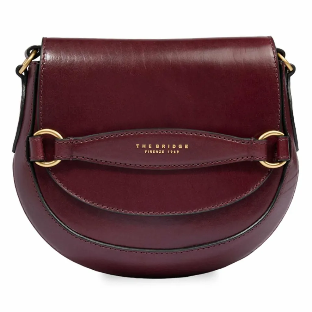The Bridge Umhängetaschen<Bettina Umhängetasche Leder 22 cm mosto