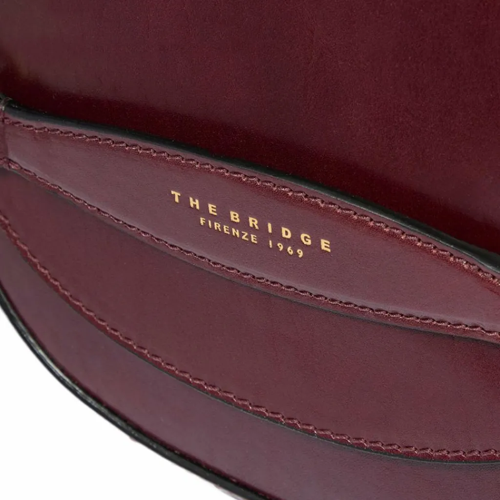The Bridge Umhängetaschen<Bettina Umhängetasche Leder 22 cm mosto