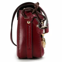 New The Bridge Corsini Umhängetasche Leder 19 cm dark red