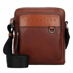 The Bridge Umhängetaschen<Damiano Umhängetasche Leder 18.5 cm marrone