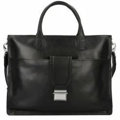 New The Bridge Dante Aktentasche Leder 40 cm Laptopfach nero