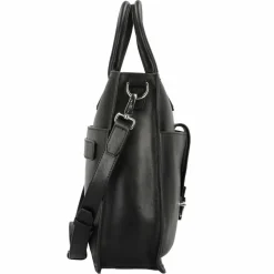 New The Bridge Dante Aktentasche Leder 40 cm Laptopfach nero