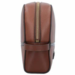 Clearance The Bridge Domitilla Kulturbeutel Leder 14 cm marrone-gold