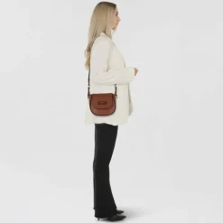 New The Bridge Domitilla Umhängetasche Leder 26 cm marrone-gold