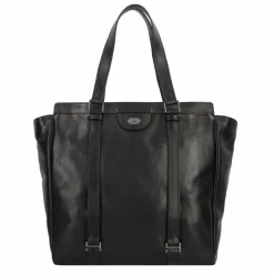 The Bridge Henkeltaschen|Schultertaschen<Fabio Schultertasche Leder 36 cm Laptopfach nero