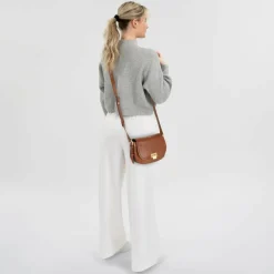 Best The Bridge Federica Umhängetasche Leder 20 cm marrone