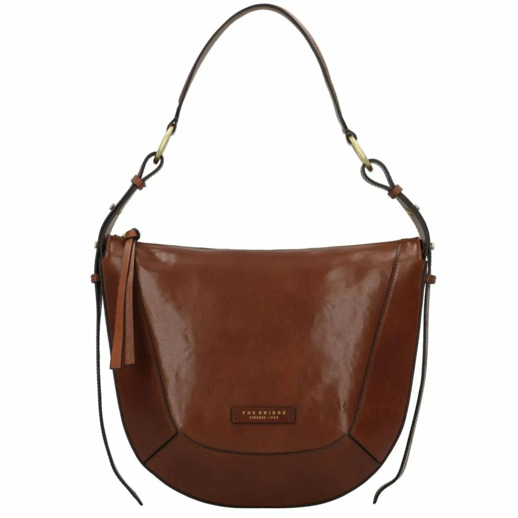 The Bridge Fedora Schultertasche Leder 28 cm marrone