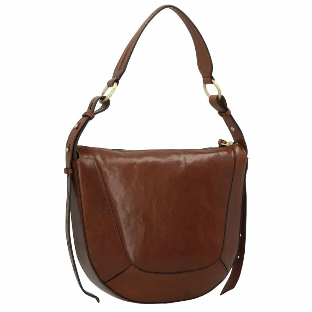 The Bridge Fedora Schultertasche Leder 28 cm marrone