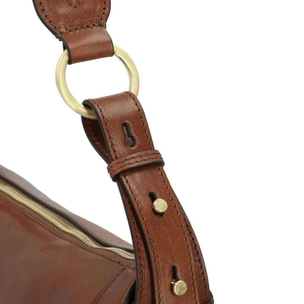 The Bridge Fedora Schultertasche Leder 28 cm marrone