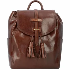 The Bridge Florentin City Rucksack Leder 31 cm brown-gold