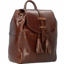 The Bridge Florentin City Rucksack Leder 31 cm brown-gold
