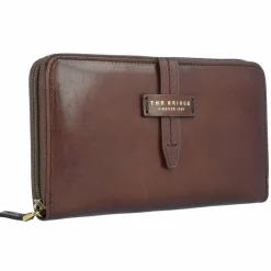 The Bridge Damengeldbörsen Querformat<Florentin Geldbörse Leder 18 cm brown-gold