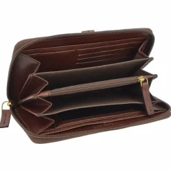 The Bridge Damengeldbörsen Querformat<Florentin Geldbörse Leder 18 cm brown-gold