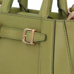 Clearance The Bridge Gaia Handtasche Leder 23 cm pistacchio