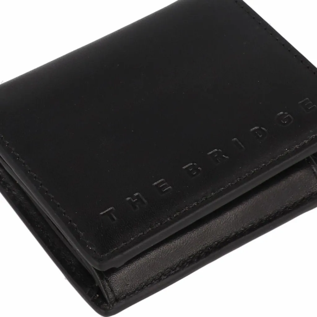 Clearance The Bridge Giacomo Geldbörse RFID Schutz Leder 9 cm nero