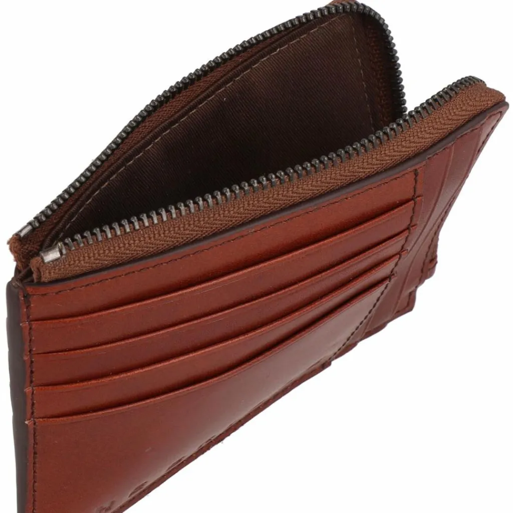 Discount The Bridge Giacomo Geldbörse RFID Schutz Leder 13 cm marrone