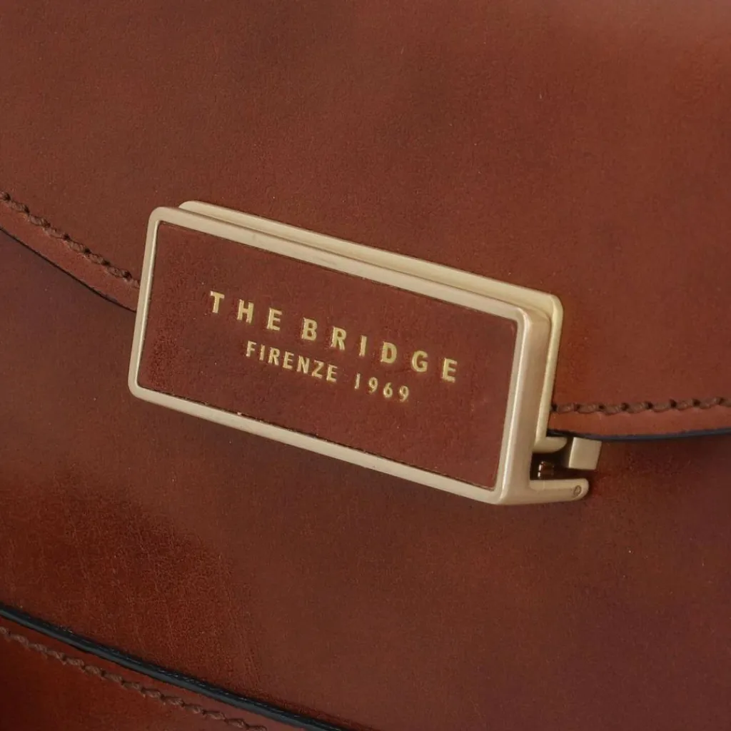 The Bridge Umhängetaschen<Ginevra Umhängetasche Leder 24 cm marrone