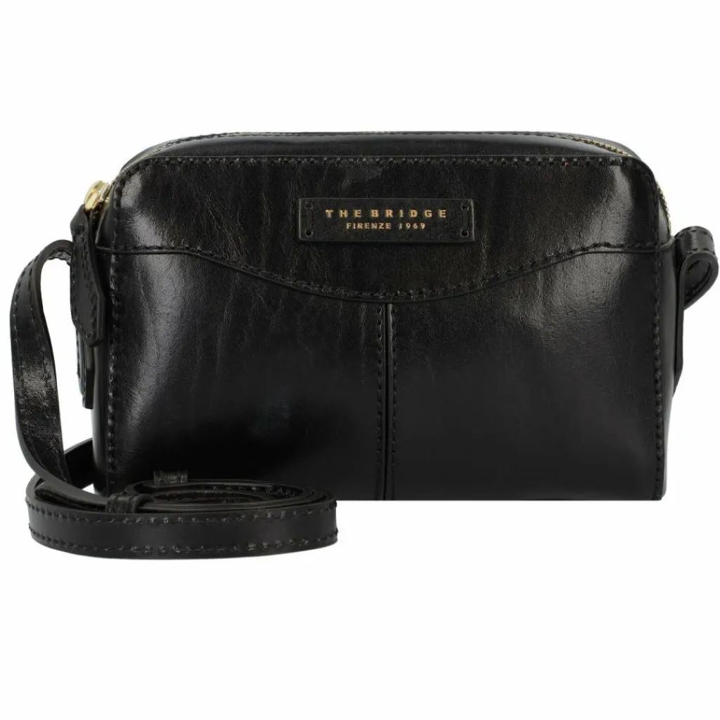 The Bridge Umhängetaschen<Gloria Umhängetasche Leder 20 cm nero