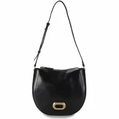 Clearance The Bridge Ilaria Schultertasche Leder 27 cm nero
