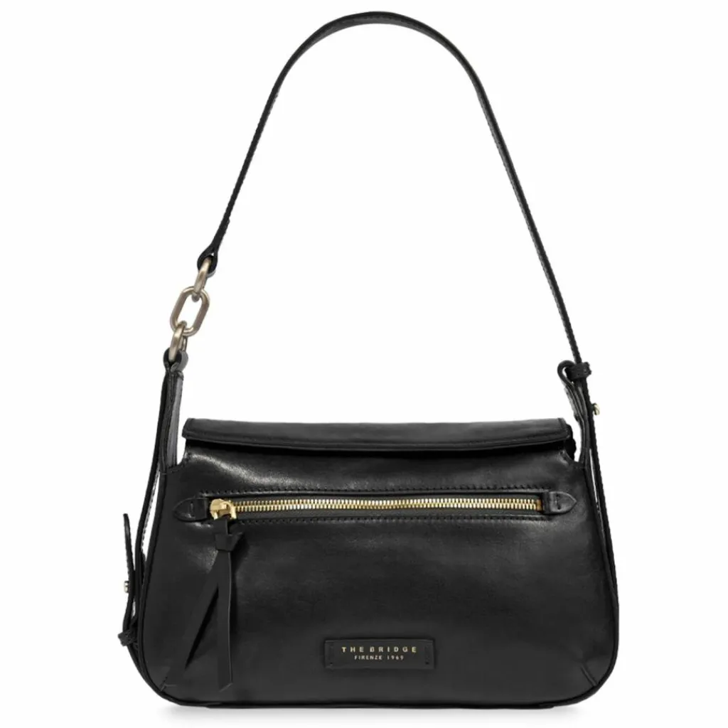 Discount The Bridge Ingrid Schultertasche Leder 29 cm nero