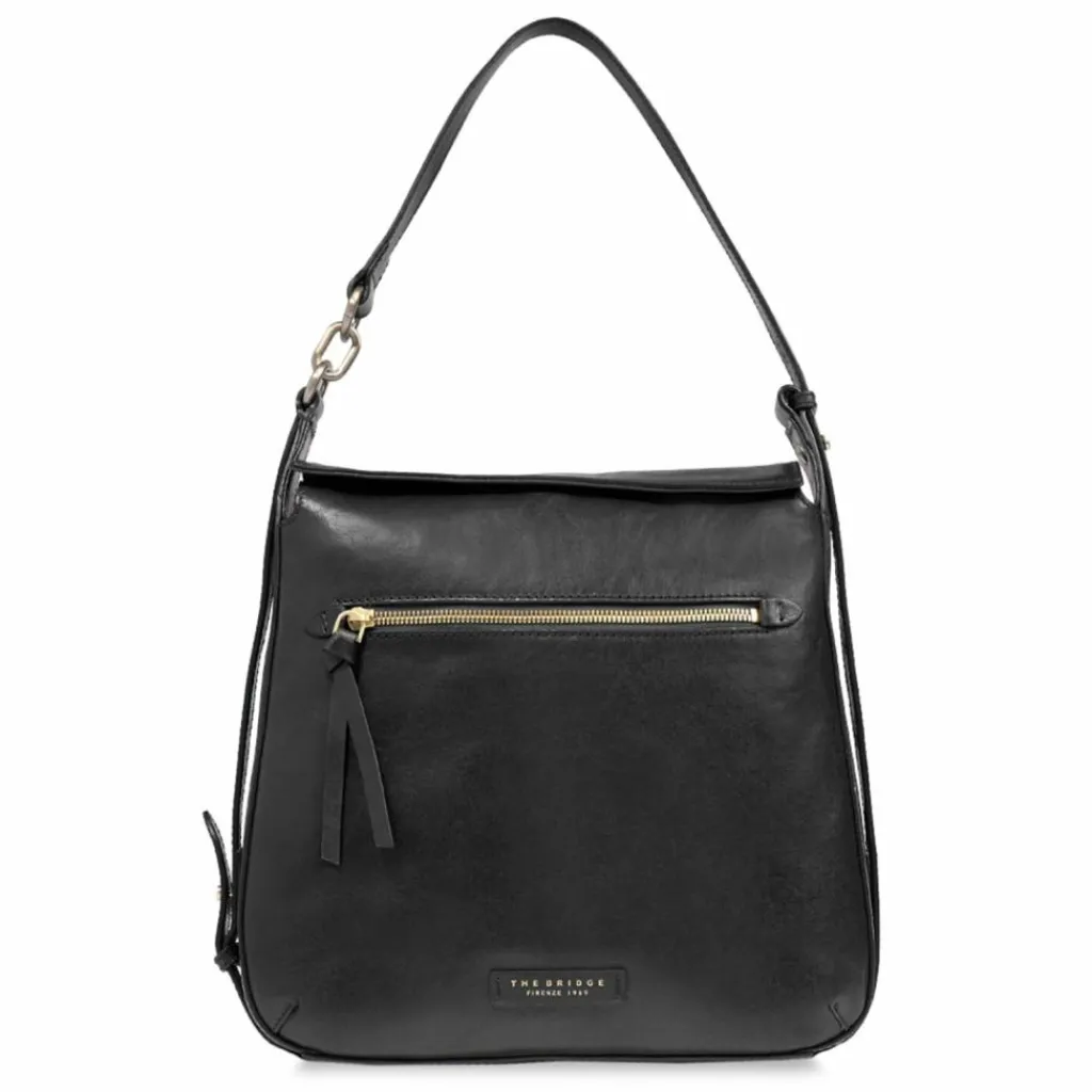 Discount The Bridge Ingrid Schultertasche Leder 31 cm nero