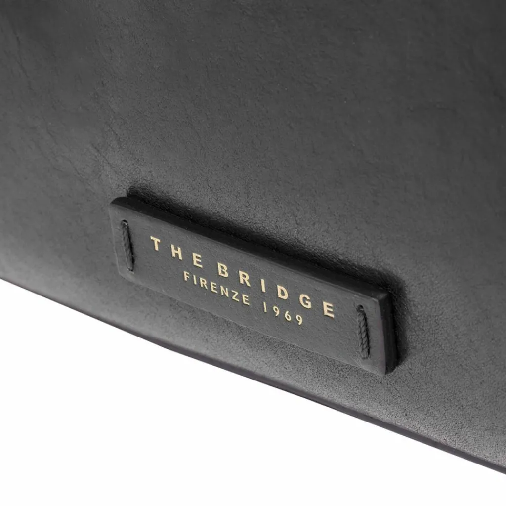 Discount The Bridge Ingrid Schultertasche Leder 31 cm nero