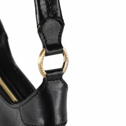 The Bridge Schultertaschen|Henkeltaschen<Isabella Schultertasche Leder 30 cm nero