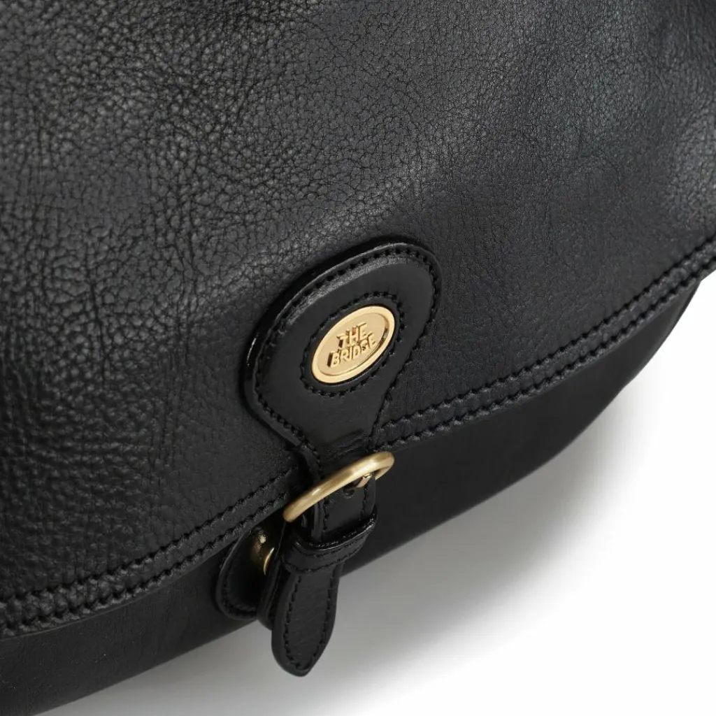 The Bridge Schultertaschen<Isadora Schultertasche Leder 30 cm nero