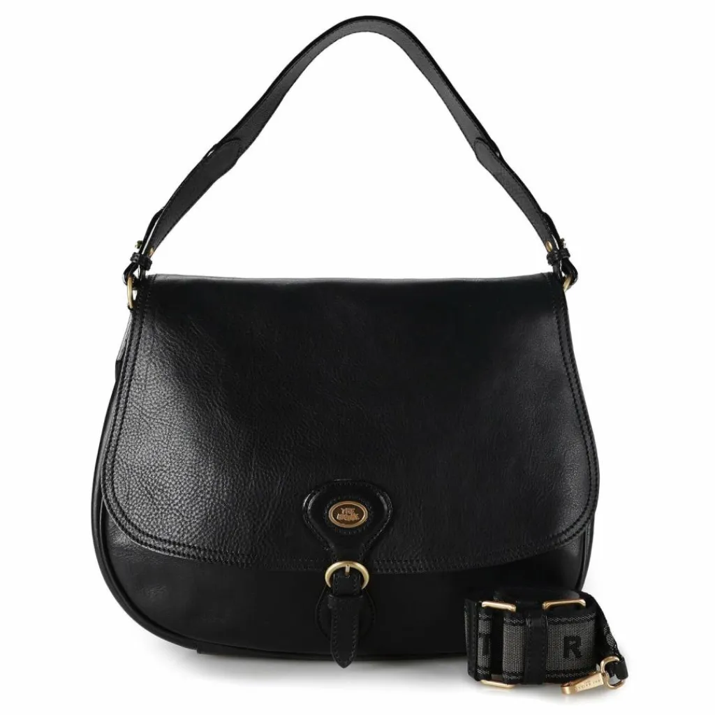 The Bridge Schultertaschen<Isadora Schultertasche Leder 30 cm nero