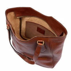 The Bridge Shopper|Schultertaschen<Isadora Shopper Tasche Leder 41 cm marrone