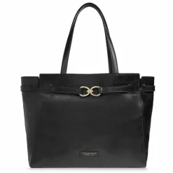 Outlet The Bridge Isotta Shopper Tasche Leder 37 cm nero