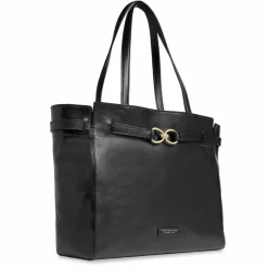 Outlet The Bridge Isotta Shopper Tasche Leder 37 cm nero