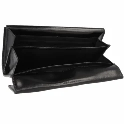 The Bridge Damengeldbörsen Querformat<Leda Geldbörse Leder 19.5 cm nero