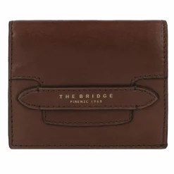 The Bridge Damengeldbörsen Querformat<Lucrezia Geldbörse RFID Schutz Leder 11 cm marrone