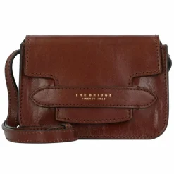 The Bridge Umhängetaschen<Lucrezia Umhängetasche Leder 18 cm brown-gold