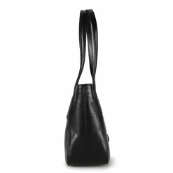 The Bridge Shopper|Schultertaschen<Maddalena Shopper Tasche Leder 30 cm black