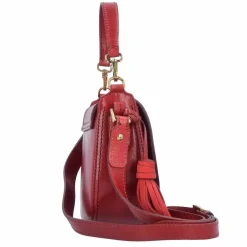 The Bridge Henkeltaschen<Pearldistrict Schultertasche Leder 20 cm red currant