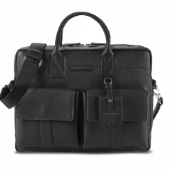 Discount The Bridge Serristori Aktentasche Leder 39 cm Laptopfach black