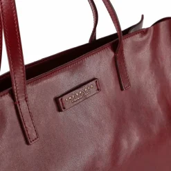 The Bridge Shopper|Schultertaschen<Shopper Tasche Leder 36 cm rosso