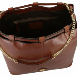 The Bridge Beuteltaschen|Schultertaschen<Stodo Beuteltasche Leder 34 cm marrone