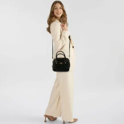 Discount The Bridge Stodo Handtasche Leder 20 cm nero