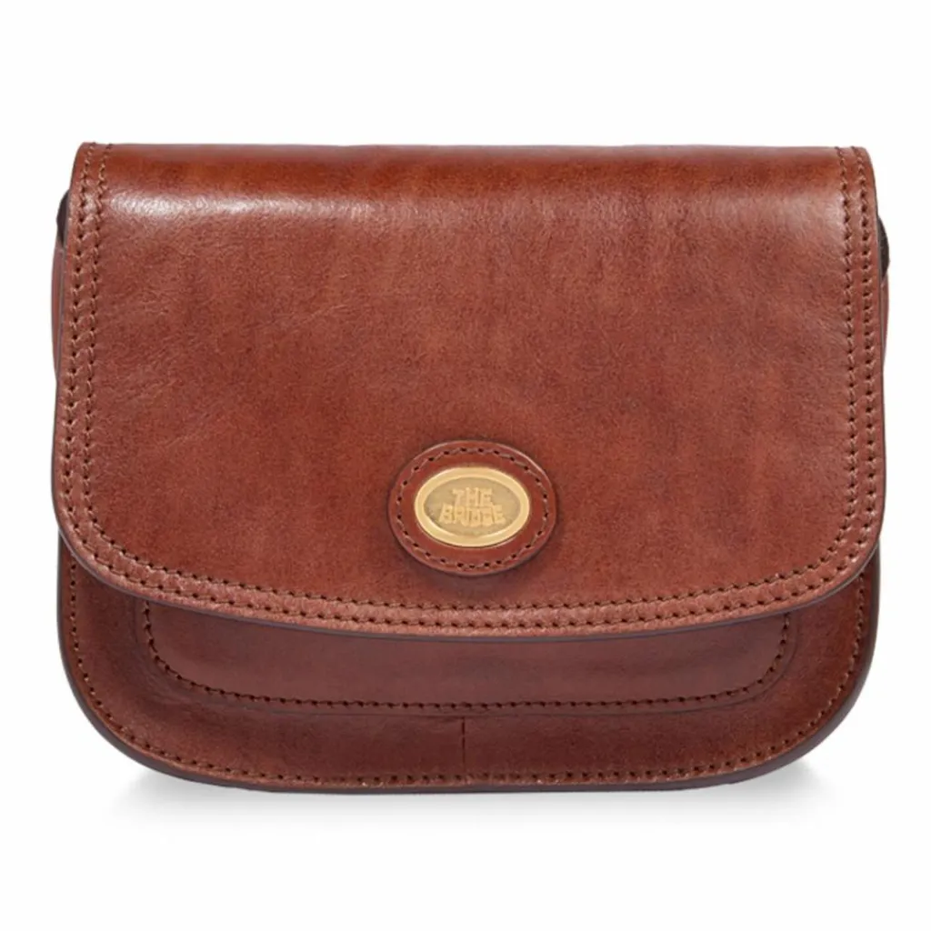 The Bridge Umhängetaschen<Stodo Umhängetasche Leder 20 cm marrone