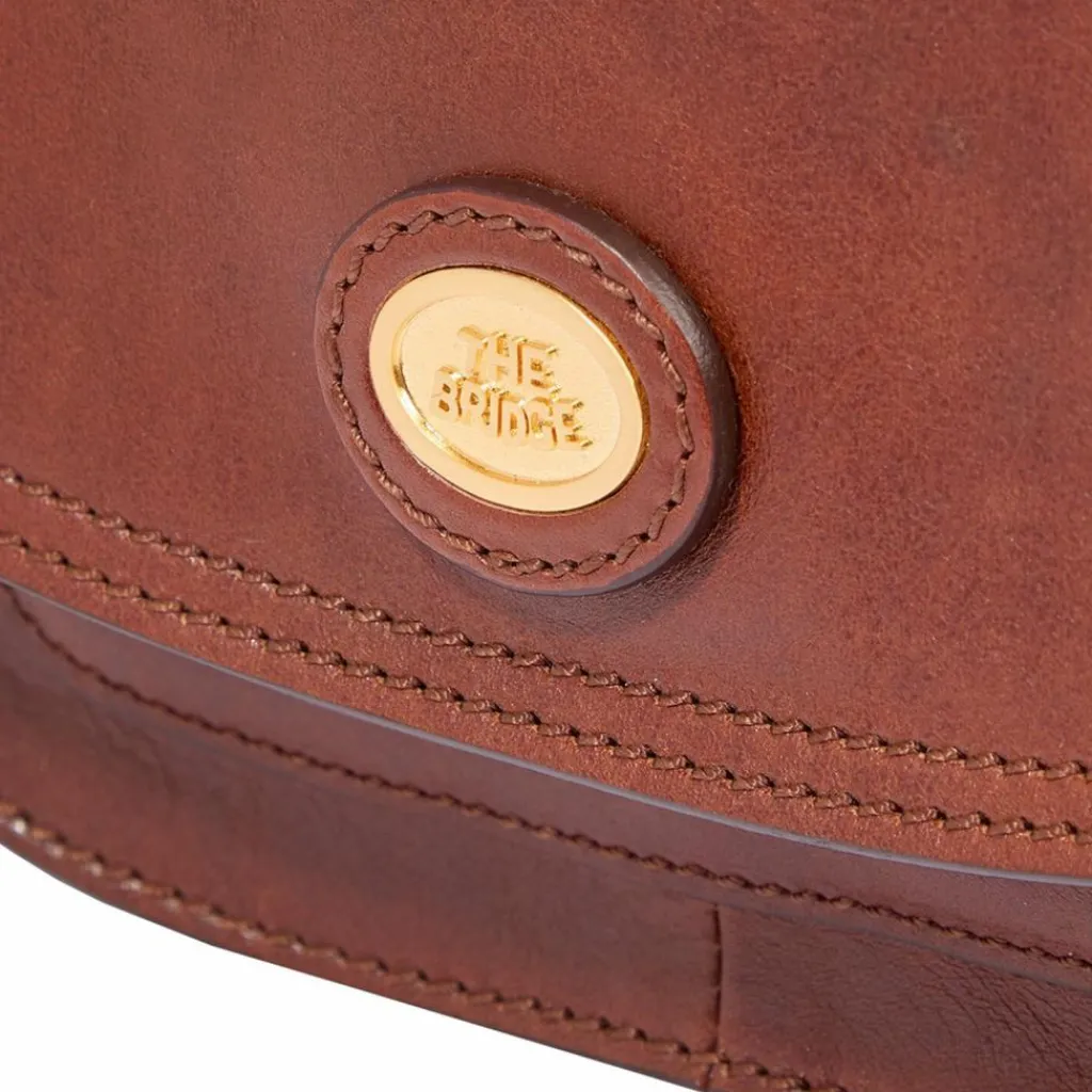 The Bridge Umhängetaschen<Stodo Umhängetasche Leder 20 cm marrone