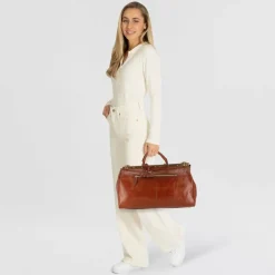 New The Bridge Story Viaggio Reisetasche Leder 50 cm marrone