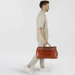 New The Bridge Story Viaggio Reisetasche Leder 50 cm marrone