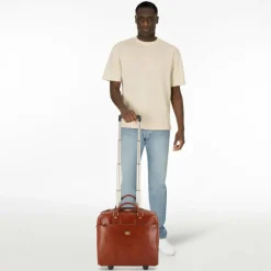 The Bridge Stovia 2 Rollen Pilotentrolley Leder 39 cm Laptopfach