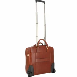 The Bridge Stovia 2 Rollen Pilotentrolley Leder 39 cm Laptopfach