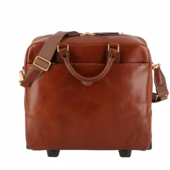 The Bridge Stovia 2 Rollen Pilotentrolley Leder 39 cm Laptopfach