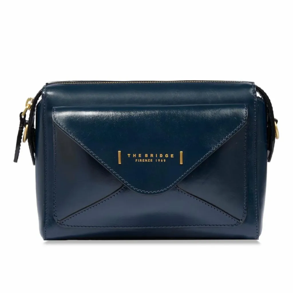 Online The Bridge Umhängetasche Leder 20 cm oltremare