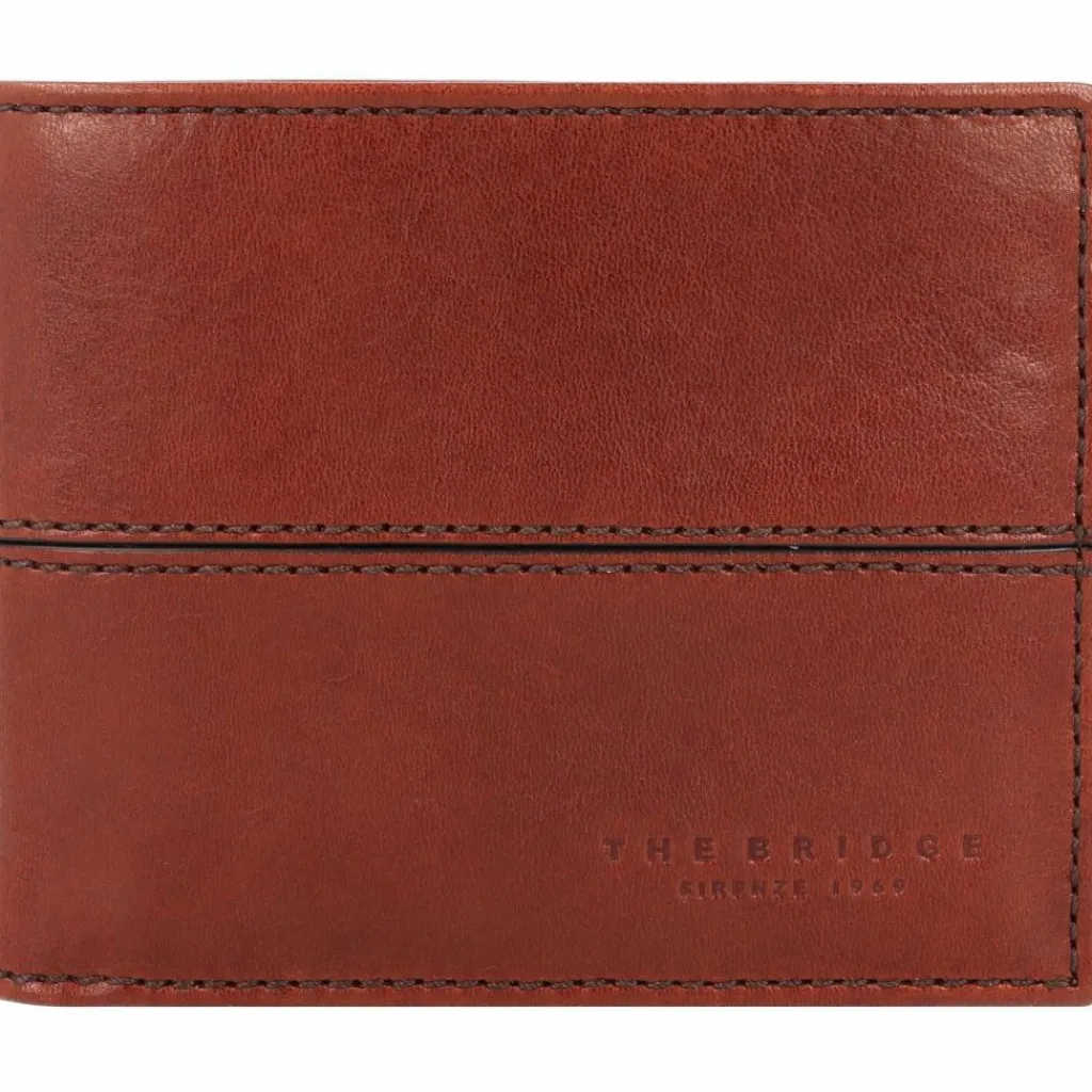 The Bridge Herrengeldbörsen Querformat<Vespucci Geldbörse Leder 12 cm brown-gold